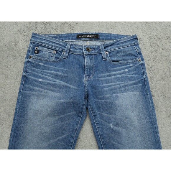 Big Star 1974 Jeans Women's 27 Low-Rise Rikki Cropped 25.5" Inseam Distressed - Picture 13 of 16